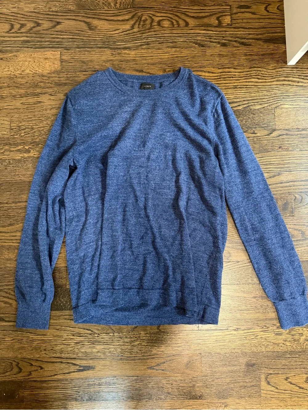 J. Crew Men's Crewneck Sweater in Heather Blue